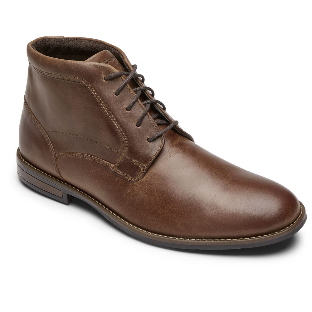 Rockport Mens Boots Brown - Dustyn Chukka - UK 531-XBLJSV